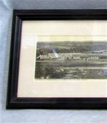 ANTIQUE YARD LONG PHOTO OF WWI ERA CAMP MEDICAL OFFICER TRAINING CAMP FORT RILEY